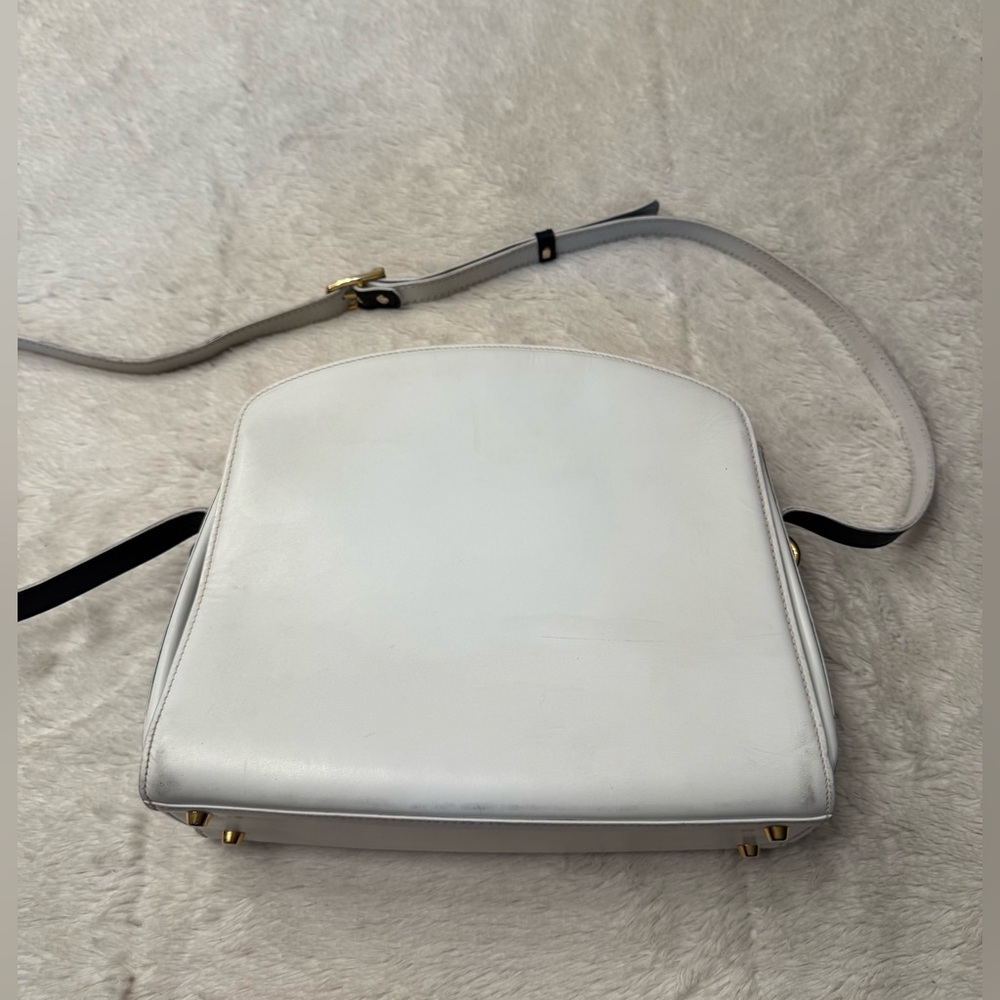 Bally Crossbody Rare Vintage Deep Navy Blue & White - Picture 4 of 14